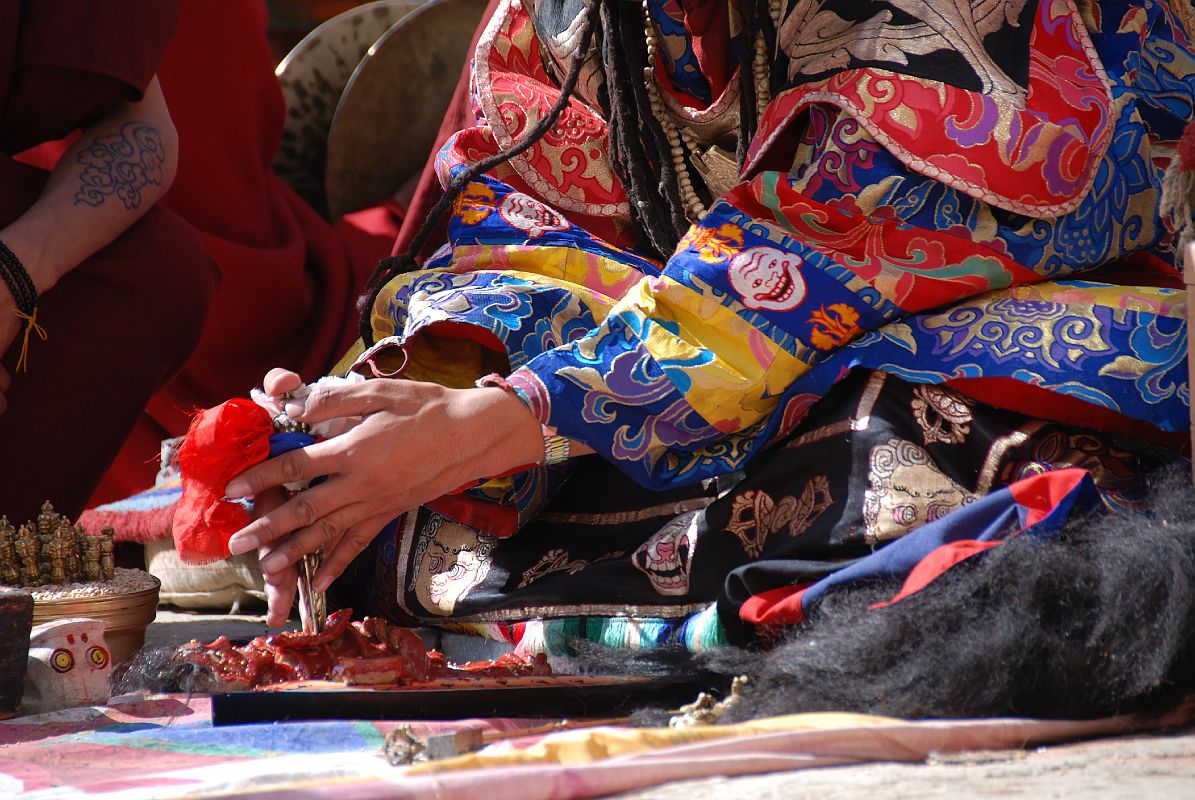 Mustang Lo Manthang Tiji Festival Day 3 06-2 Dorje Jono Stabs His Demon Father With A Phurba